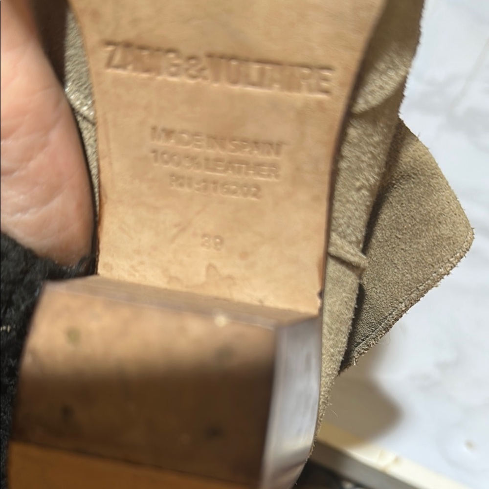 Zadig & Voltaire Tan Ankle Boots - Picture 8 of 9